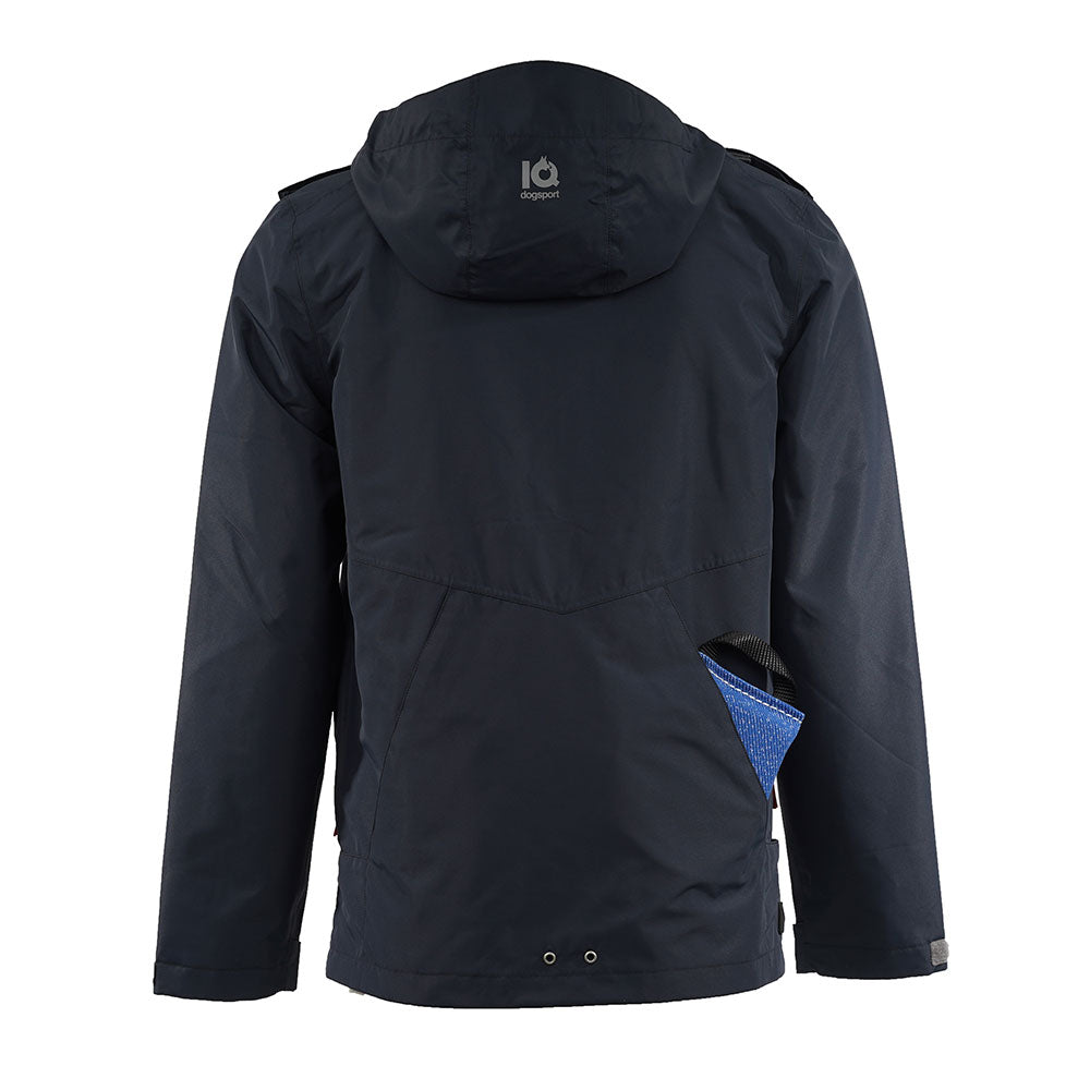 Leichte Jacke für Hundehalter Rückentasche