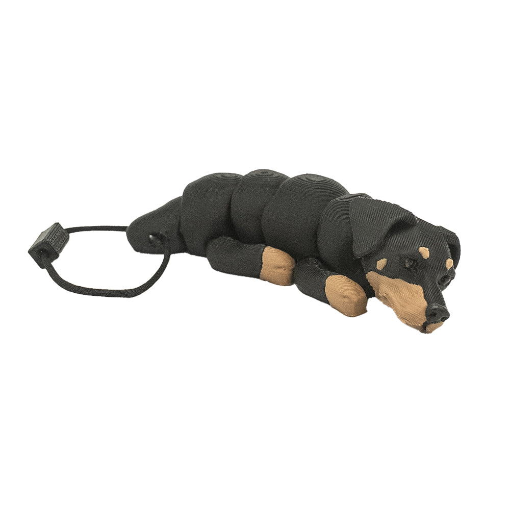 3D gedruckter Dobermann Schlüsselanhänger