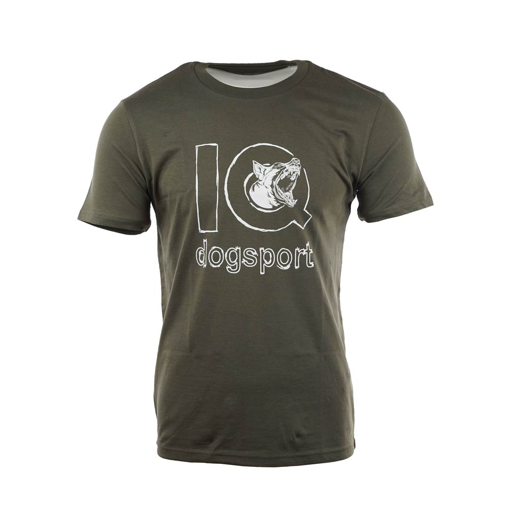 IQ-T-Shirt-Power-Unisex-Olive-vorne