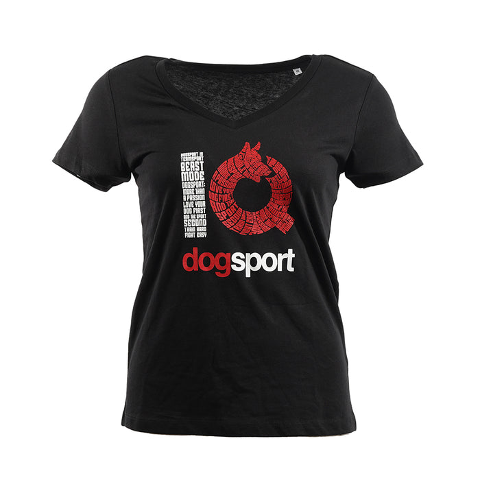 IQ Damen T-Shirt Slogan schwarz
