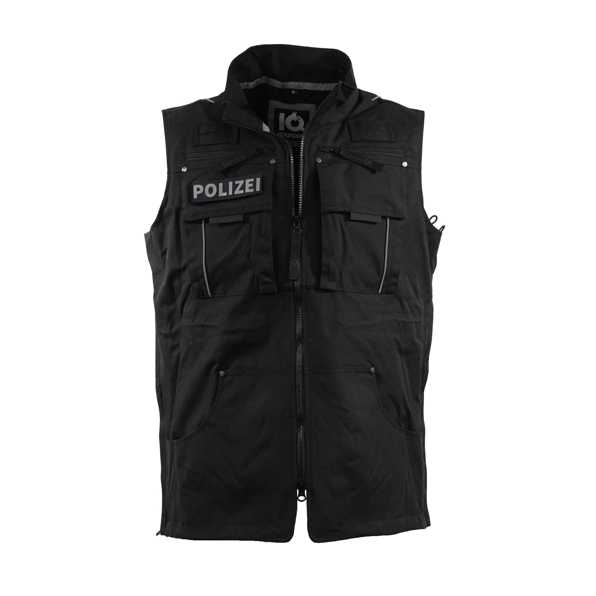 IQ K9 Hundeführerweste Pro Unisex schwarz Frontansicht
