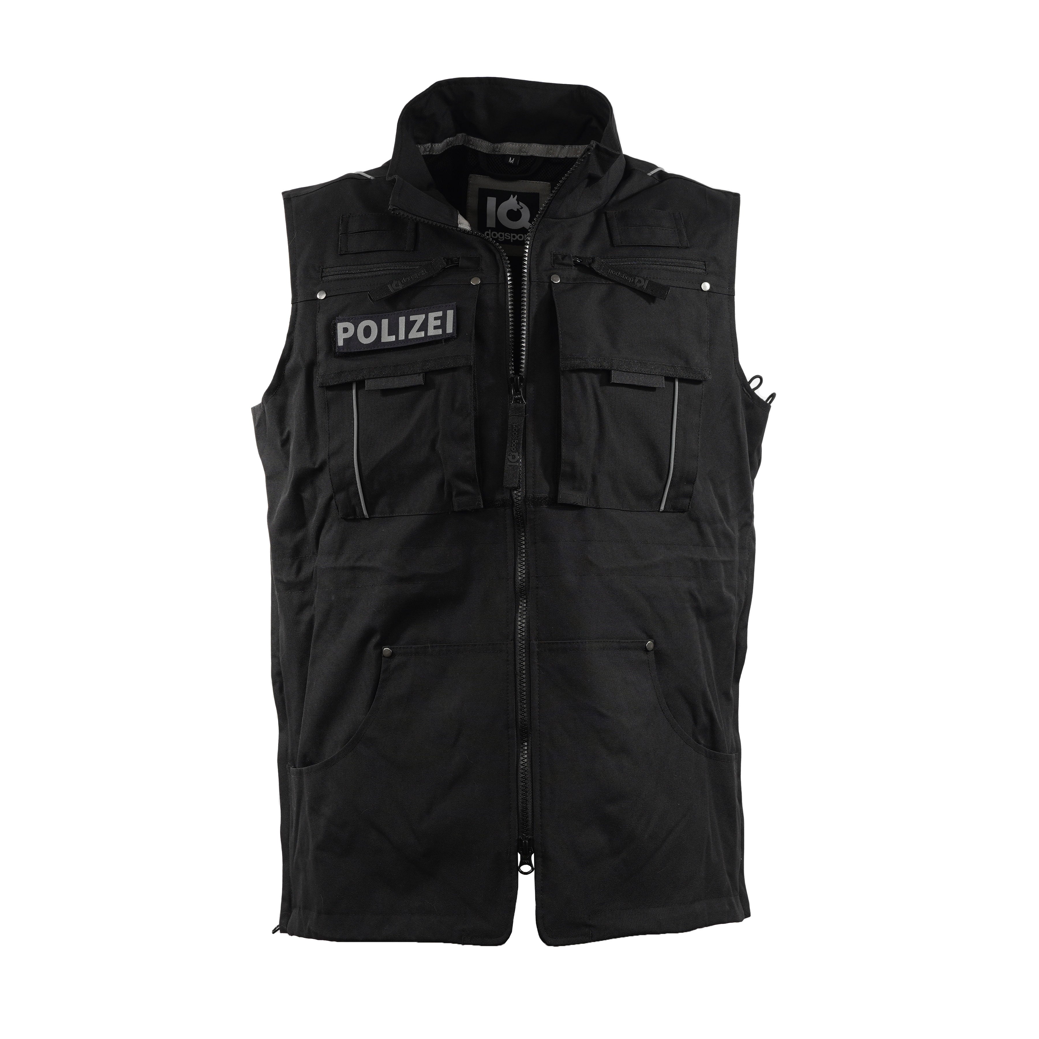 IQ K9 Hundeführerweste Pro Unisex schwarz Frontansicht