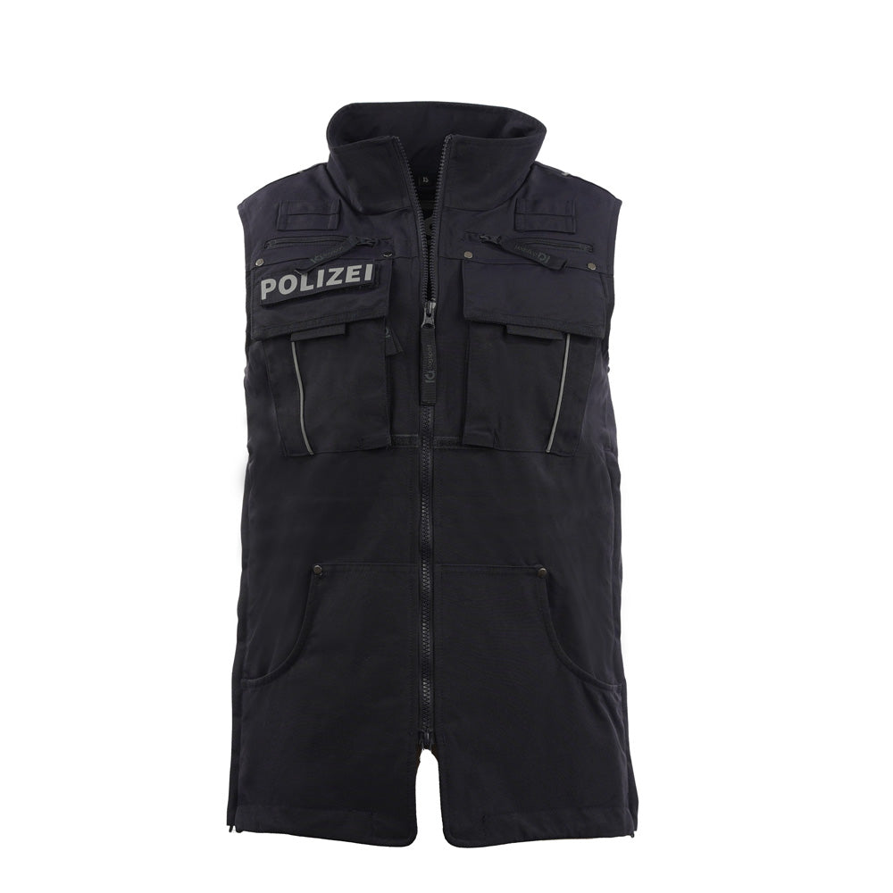 Weste Polizei blau Front