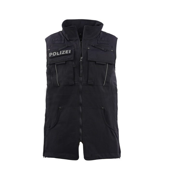 IQ Polizei-Hundeführerweste Blau | Diensthundeweste mit Holster-Zugriff