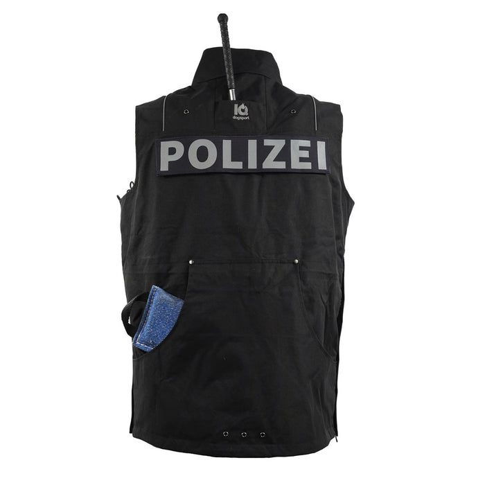 IQ K9 Diensthundeführerweste Pro Schwarz | Polizei, Zoll, Justiz, Sicherheitsdienste