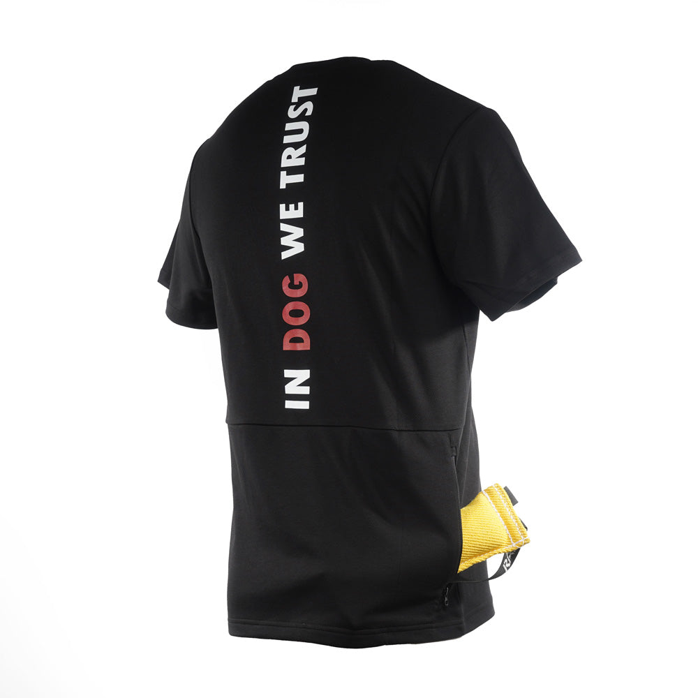 IQ Trainingsshirt Unisex mit Rückentasche – Funktionsshirt für Hundetraining & Alltag