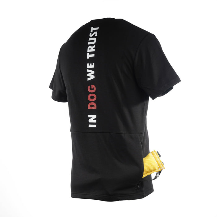 IQ Trainingsshirt Unisex mit Rückentasche – Funktionsshirt für Hundetraining & Alltag