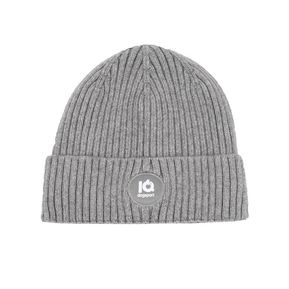 Thermo Beanie - Winter grau - rundes Logo