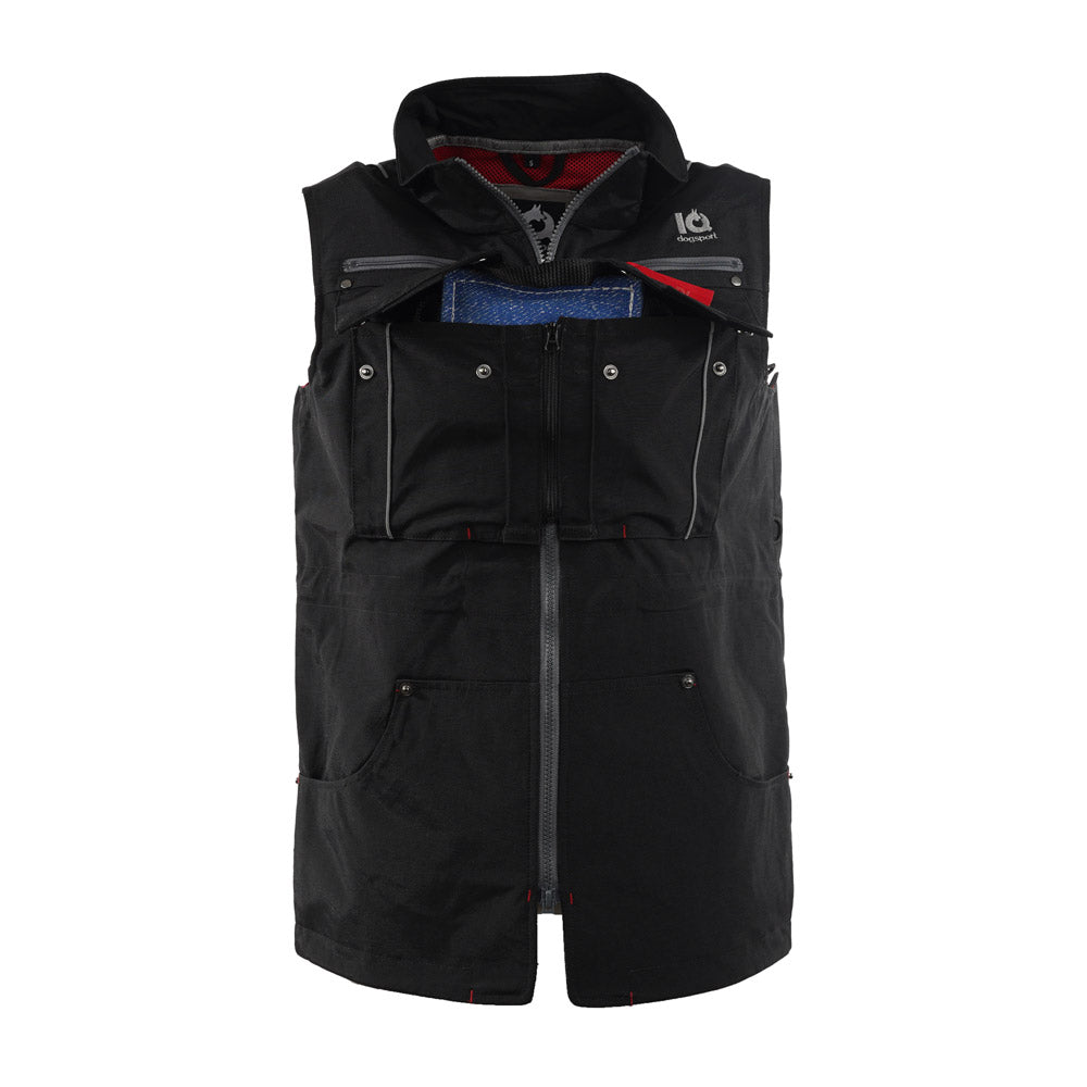 IQ Hundesportweste 3.0 mit geschlossener Brusttasche für mittige Belohnung und präzise Position im Vorsitz und Fußtraining