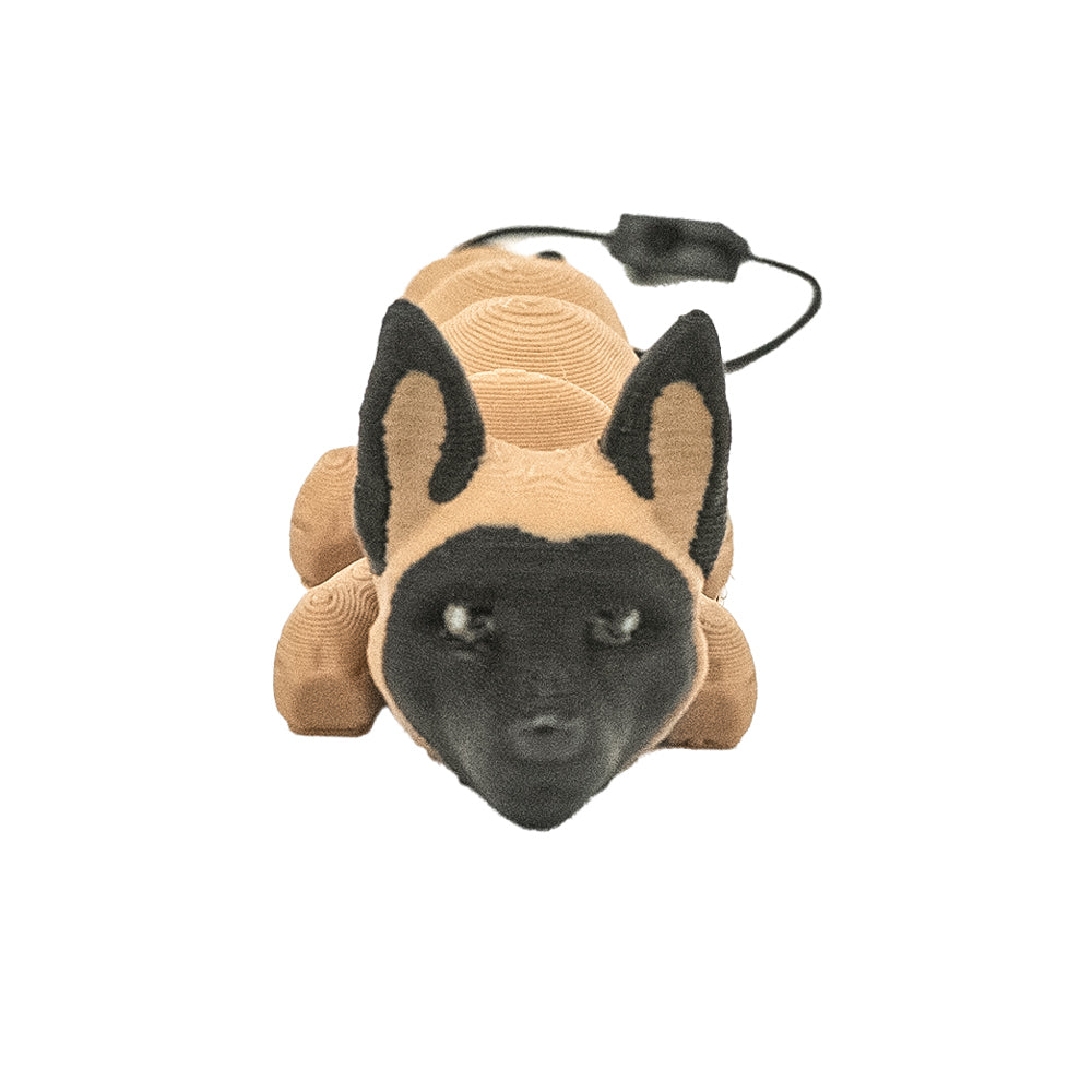 3D gedruckter Malinois von vorne Schlüsselanhänger