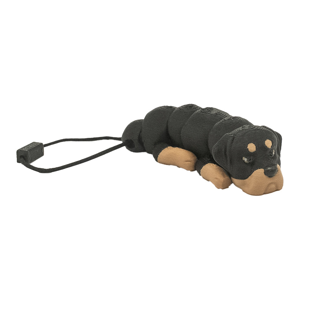 3D gedruckter Rottweiler Schlüsselanhänger