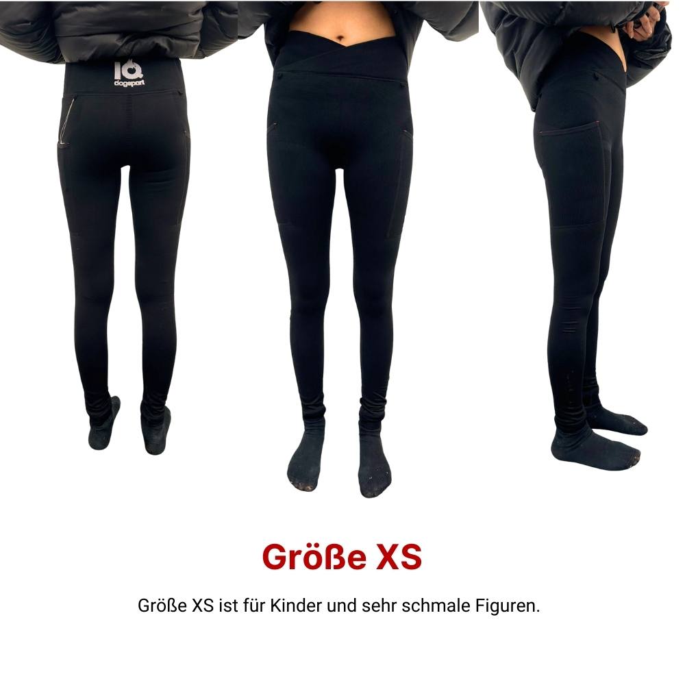 Größenbeispiel für Größe XS an junger Frau