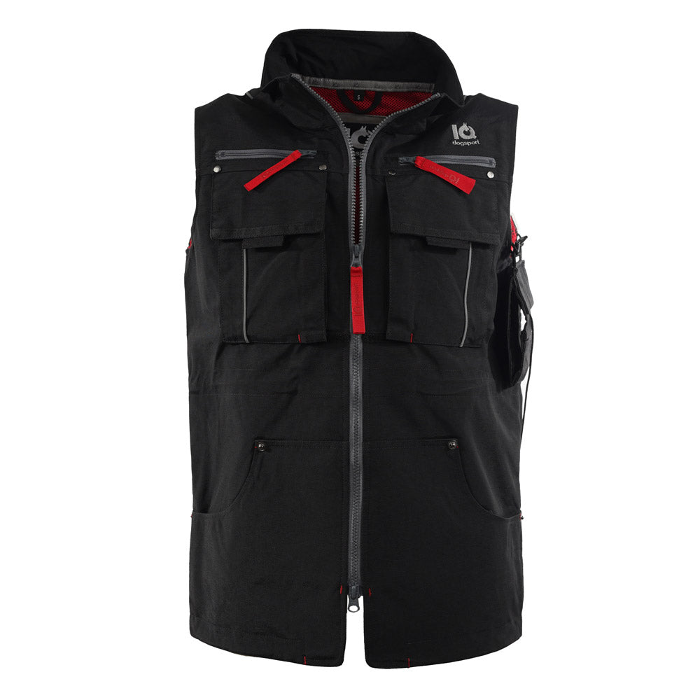 Hundesport Weste mit IQ Magnettasche Seitenansicht unter dem Arm Hundetraining 