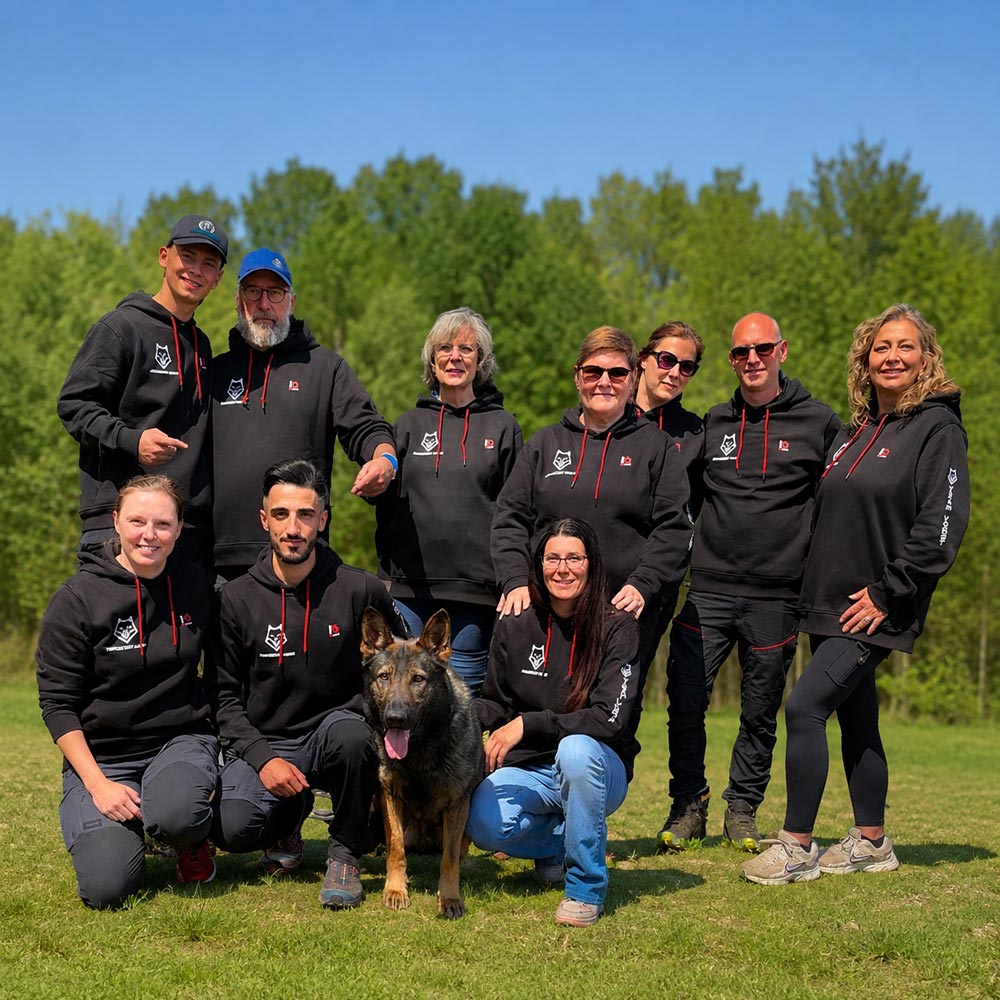 IQ Trainingshoodie Schwarz Blanko | Hundesport