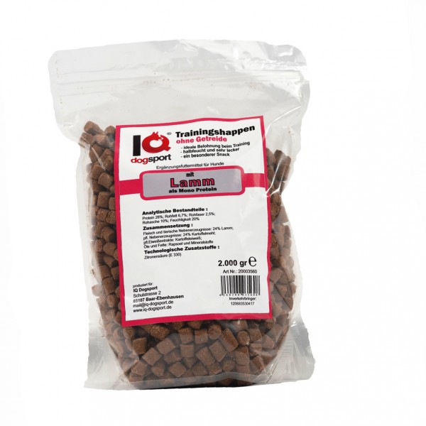 IQ Trainingshappen - Monoprotein Lamm - getreidefrei
